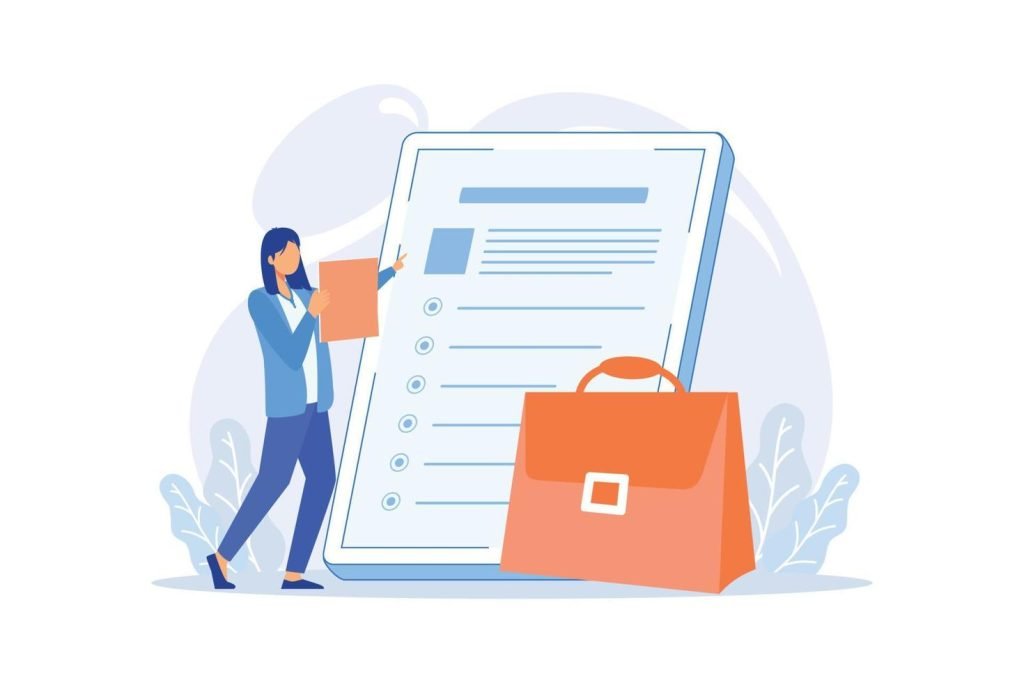 start career company website work with us navigation menu bar design ui webpage element apply for job careers site tab flat design modern illustration vector